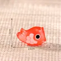 Miniature luminous orange Japanese carp streamer figurine for dollhouse DIY decor - 2.6cmx1.6cm / 5# Luminous Red