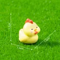 Statuina mini pulcino giallo dello zodiaco per decorazioni micro-paesaggio - Gallo