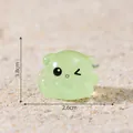 Kleine leuchtende Oktopus-Figur für Miniaturlandschaften und Aquariendekoration - Hellgrün
