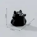 Statuetta in miniatura di fantasma diavolo nero per decorazione di micro paesaggio - 4# Diavolo Nero (Colore Solido Carino)