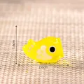Luminous yellow Japanese carp streamer miniature for dollhouses, 2.6cm x 1.6cm sizing - 2.6cmx1.6cm / 6# Luminous Yellow