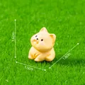 Statuetta di animale giallo carino in miniatura per micro paesaggio fai-da-te - Cane