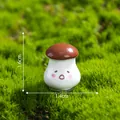 Miniature cute mushroom figurine with face for DIY micro landscape garden decoration - 1.6x1.4cm / Style 2 Mushroom