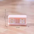 Pink miniature dollhouse furniture TV stand for DIY micro landscape decor 3.7cm wide - Pink Cabinet Table