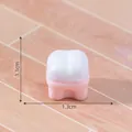 Cute miniature pink and white resin furniture charm for dollhouse micro landscape DIY decor - Pink Padded Stool