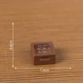 Detailed miniature dollhouse chocolate box ornament measuring 1.4cm by 0.8cm in size - Small Coffee Table