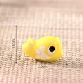 Yellow miniature Japanese carp streamer Koinobori ornament for DIY dollhouse decoration - 2.6cmx1.6cm / 9# Solid Yellow