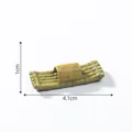 Miniature 4.1cm long Chinese style bamboo raft ornament for aquarium and micro landscape decor - Style 5 Bamboo Raft (4.1x1cm)