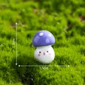 Miniature purple mushroom figurine for DIY moss micro landscape decoration - Mushroom #5
