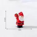 Miniature Santa Claus figurine for snow landscaping DIY desktop decor, 3.1cm x 2cm - Style 6 Carrying Bag (Santa)