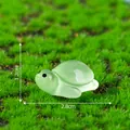 Noctilucent cute green turtle figurine for garden DIY landscaping micro ornaments - Turtle