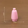 Miniatur rosa Puppenhaus-Glas Zubehör mit angegebenen Maßen von 2,5 cm Höhe für DIY - Farbige Flasche / Rosa