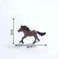 Detailed miniature brown running horse figurine for micro landscape gardening decor 8x5cm - Running Horse / 3# Running Horse (7.3x4.9cm)