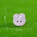 Cute luminous pink rabbit miniature for gardening and micro-landscape DIY decoration - Purple