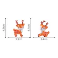 Figurines de cerf de dessin animé miniatures pour décor de jardin - Style Cerf Sika