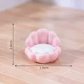 Mini canapé en résine rose pour maison de poupée, 3,9 cm de large, accessoire DIY - Canapé Coquille Rose