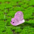 Cute luminous purple snail miniature figurine for DIY micro-landscaping garden decor - Snail