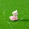 Miniatur rosa Rehfigur für Mikrolandschaften mit 1,8cm Größenangaben zur Dekoration - Design Nr. 8