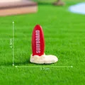 Miniature red surfboard figurine for micro landscape DIY dollhouse decor accessory - Beach Surfboard (3#) / Red/Beige