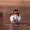 Miniature white ceramic peach wine bottle ornament for dollhouse DIY micro landscape - 2.6x1.9cm / 2# Peach Blossom Wine