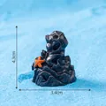 Detailed miniature ocean reef ornament with orange starfish for aquarium landscaping - Style 6 Reef