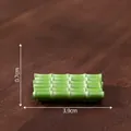 Miniature green bamboo tray accessory for dollhouse DIY, 3.9cm width - 0.7x3.9cm / 3# Bamboo Tray