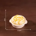 Miniature food model of cooked clams in a white ceramic pot for dollhouse DIY decor - Clam (1#)