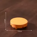 Miniature orange dollhouse display stand ornament, 3.5cm diameter and 1.1cm height. - 5# Round Tray