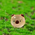 Figurine d'animal lumineuse miniature pour décoration de micro-paysage DIY, 1,9 cm - Mini Animal / Capybara (C2666)