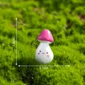 Adorable miniature pink mushroom figurine for moss micro-landscape DIY decoration, 1.9cm high - 14# Mushroom