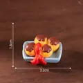Miniature Takoyaki food model for dollhouse DIY micro-landscape decor, 3.2cm x 1.8cm - Balls (3#)