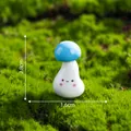Cute miniature blue mushroom figurine for DIY moss micro landscape decoration ornament - Mushroom #15