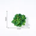 Miniature resin broccoli model for dollhouse DIY decoration, size 2.5cm x 0.8cm - Removable Lid Series Pot / Stir-fried Broccoli