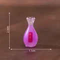 Miniature purple glass wine bottle dollhouse accessory for DIY micro landscape 2.3cm - 9# Osmanthus Wine Purple