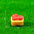 Miniature resin basket with red berries for DIY micro landscape decor, 1.4cm wide. - 2# Apple Basket