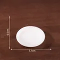 Miniature white ceramic plate for dollhouse DIY decor, 3.1cm diameter - White Plate (6#)