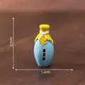 Detailed miniature blue wine jar for dollhouse DIY decor with 2.5cm height dimension - 10# Peach Blossom Brew