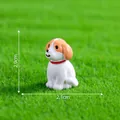 Detailed view of miniature dog figurine with 2.9cm and 2.1cm dimension markers - Gatekeeper Dog (11#)