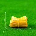 Miniature resin yellow hay bale figurine for DIY farm micro landscape decoration - 3# Haystack