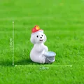 Miniature firefighter dog figurine for dollhouse DIY decoration, 3.6cm tall size. - Fireman Dog (14#)