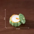 Detailed miniature green pumpkin food model for dollhouse DIY decoration 3.1cm wide - Pumpkin Soup (10#)