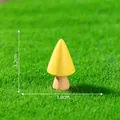 Miniatuur gele kegelvormige schaakstuk voor microlandschap DIY-decoratie, 3.2cm x 1.8cm - 8# Gele Boom