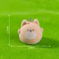 Niedliche beflockte Shiba Inu Tierfigur Anhänger für DIY Schlüsselanhänger Zubehör, 2,4cm - Shiba Inu Hund (42#) / 2.4x2.4x2.3cm