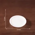 Miniature white round plate model for dollhouse DIY decoration, featuring a 3.1cm diameter - Plate (12#)