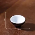 Miniature retro ceramic bowl for dollhouse DIY decor, 1.9cm diameter size - 1x1.9cm