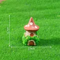 Miniature mushroom house figurine for DIY fairy garden landscape decor 4.7cm tall - Mushroom House (6#)