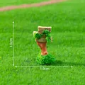 Miniatuur houten wegwijzer met mosbasis voor DIY sprookjestuin decoratie accessoire - Verkeersbord (7#)