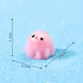Niedliche rosa Oktopus-Figur aus Harz für Mikro-Landschaften, 2,1 cm x 1,9 cm x 1,7 cm - 1.7x2.1x1.9cm