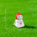 Roodgekapte cartoonfiguurtje schaakstuk voor micro landschap DIY decoratie, 2,5 cm - 15# Harten Soldaat