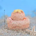 Ornement détaillé de château de sable miniature en résine pour aquarium de plage - Style de Château de Sable N° 8 (C0346)